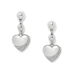 Brighton Meridian Petite Heart Wave Post Earrings | Silver - Juli's Wearable Art