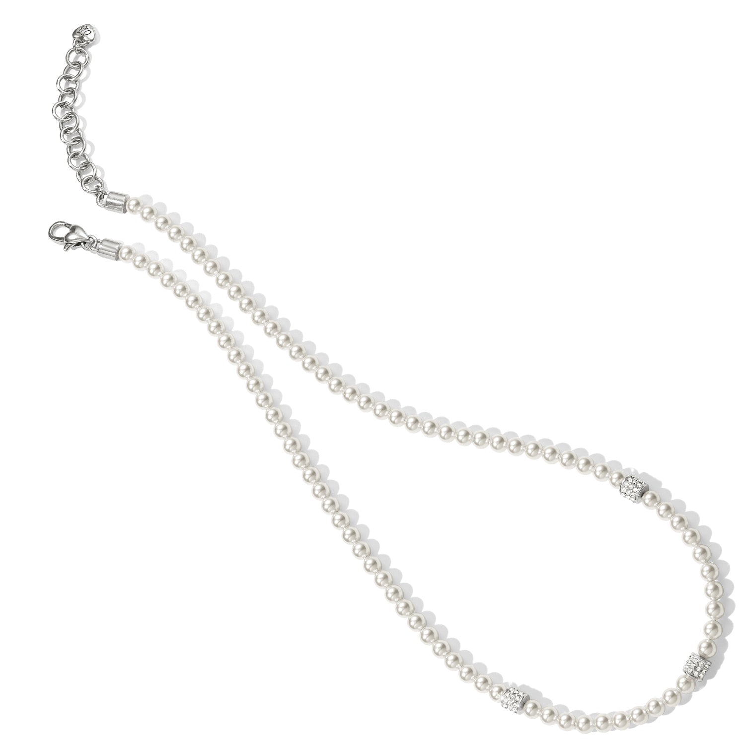 Brighton Meridian Petite Pearl Station Necklace - Juli's Wearable Art