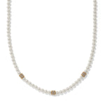 Brighton Meridian Petite Pearl Station Necklace - Juli's Wearable Art