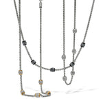 Brighton Meridian Petite Short Necklace - Silver & Black - Juli's Wearable Art