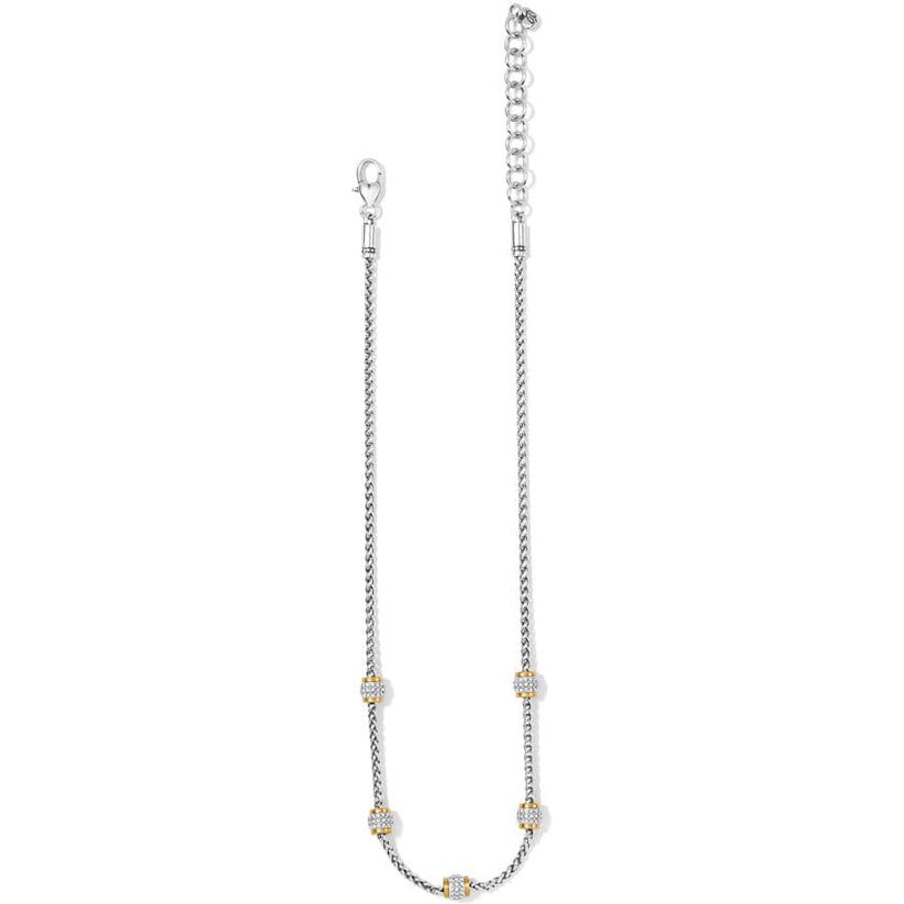 Brighton Meridian Petite Short Necklace - Silver & Gold - Juli's Wearable Art