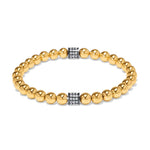 Brighton Meridian Petite Stretch Bracelet - Gold & Gun Metal - Juli's Wearable Art