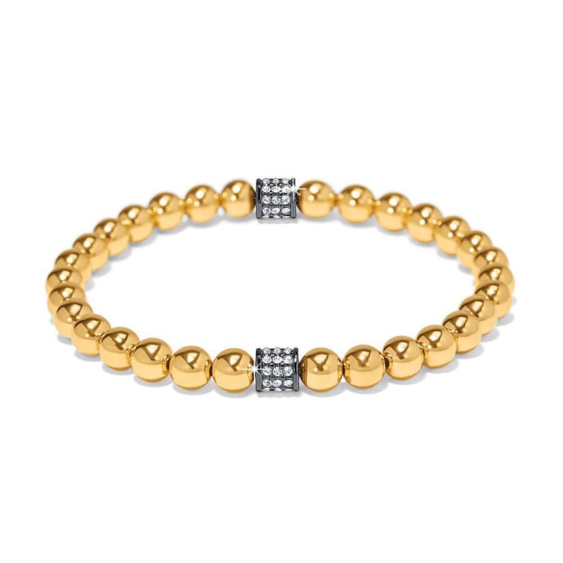 Brighton Meridian Petite Stretch Bracelet - Gold & Gun Metal - Juli's Wearable Art