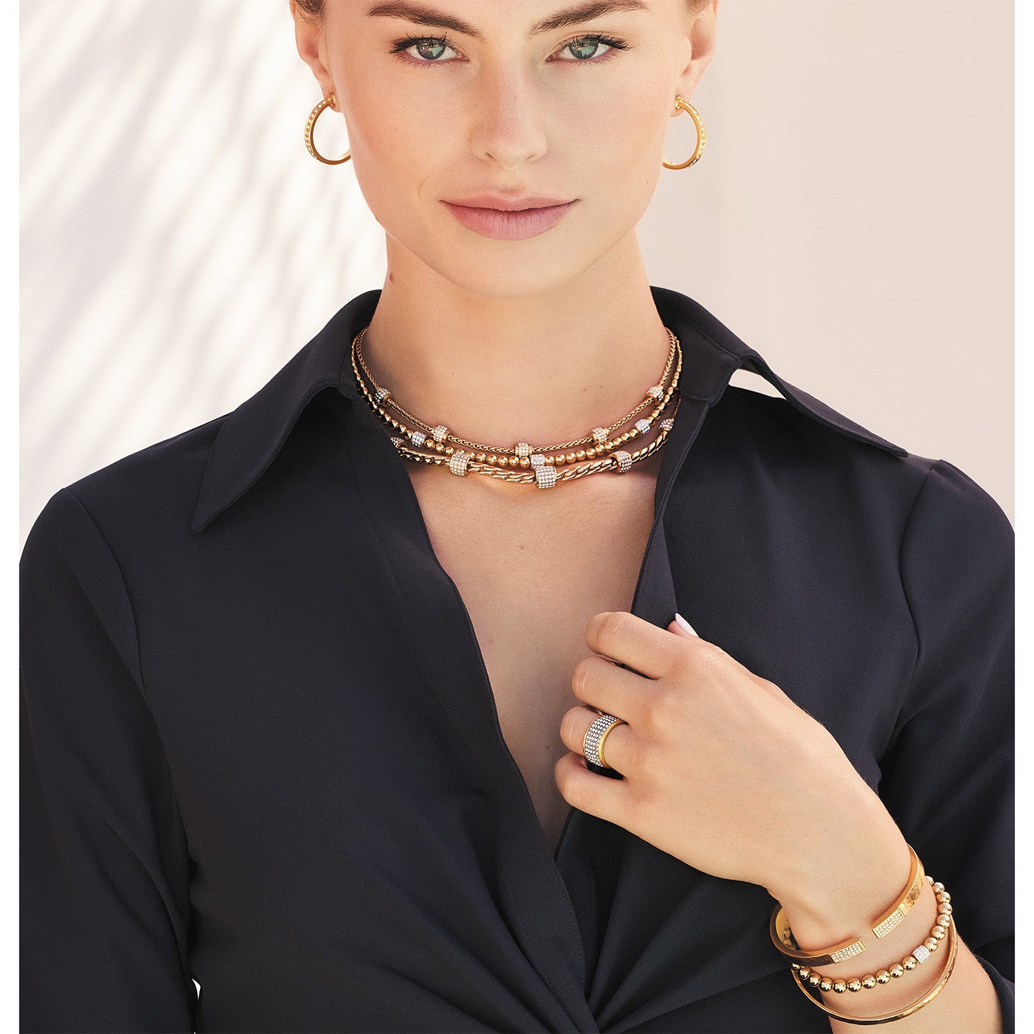 Brighton Meridian Petite Stretch Bracelet | Gold - Juli's Wearable Art