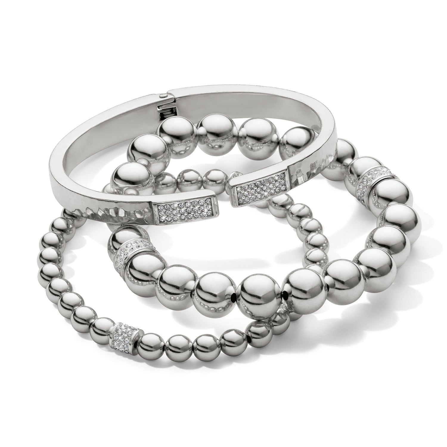 Brighton Meridian Petite Stretch Bracelet | Silver - Juli's Wearable Art