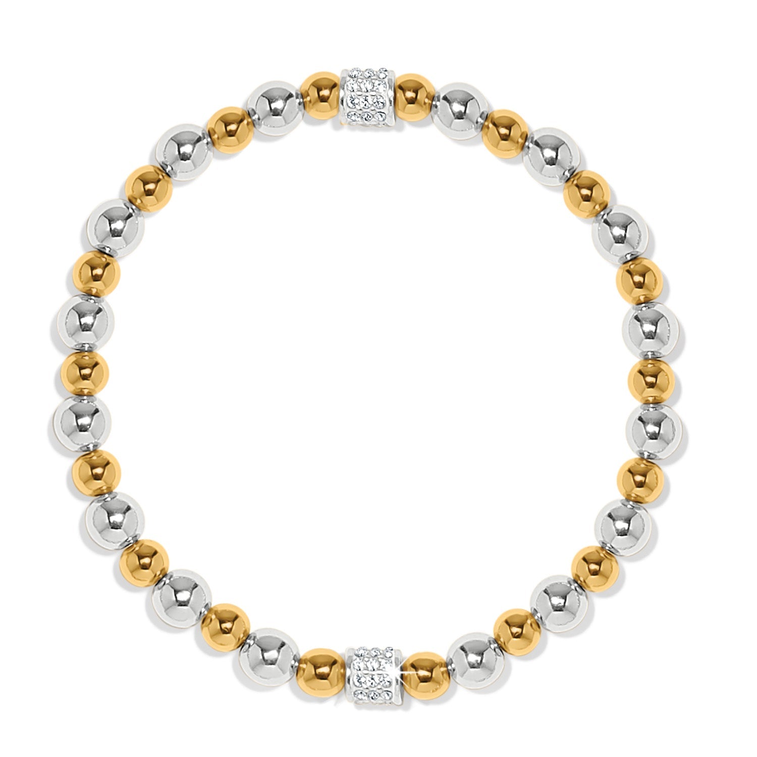 Brighton Meridian Petite Two - Tone Stretch Bracelet - Juli's Wearable Art