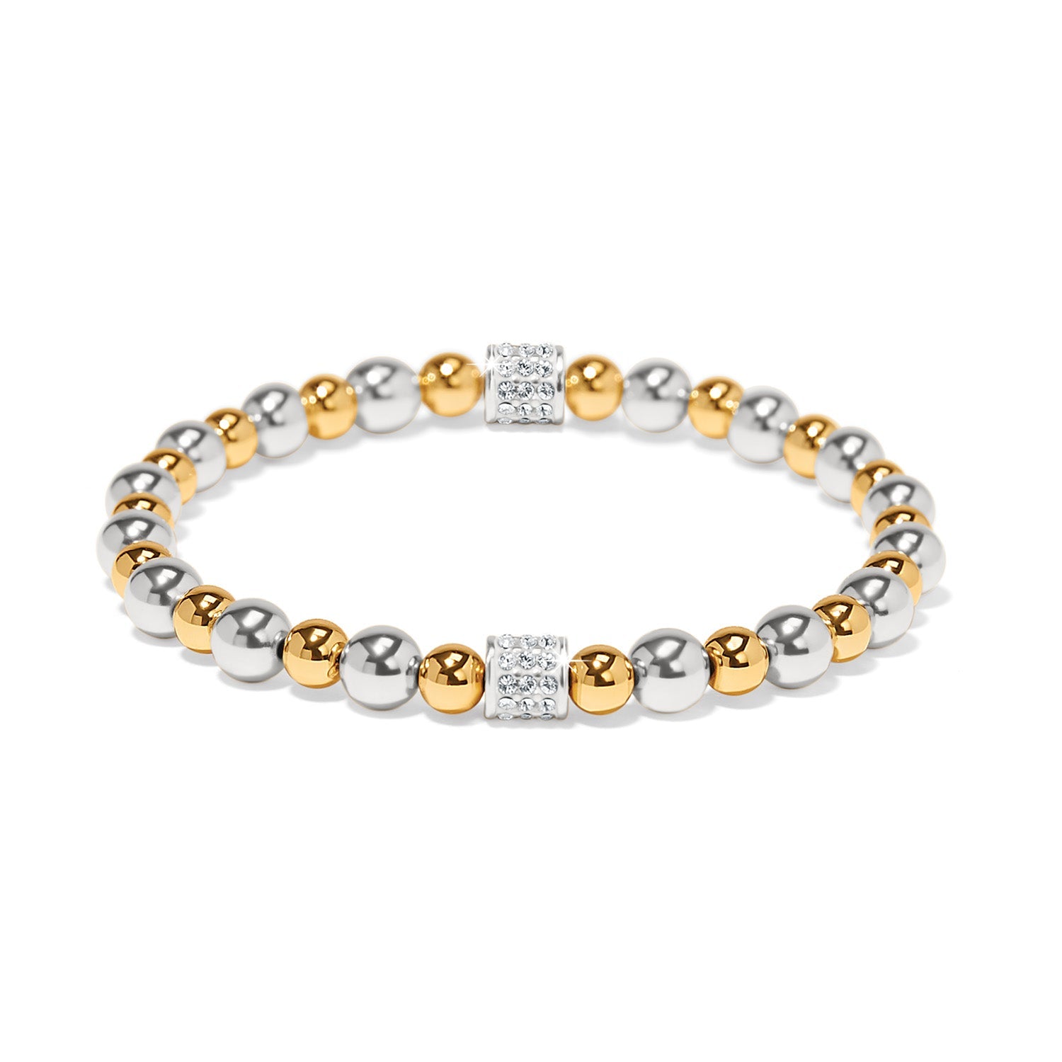 Brighton Meridian Petite Two - Tone Stretch Bracelet - Juli's Wearable Art