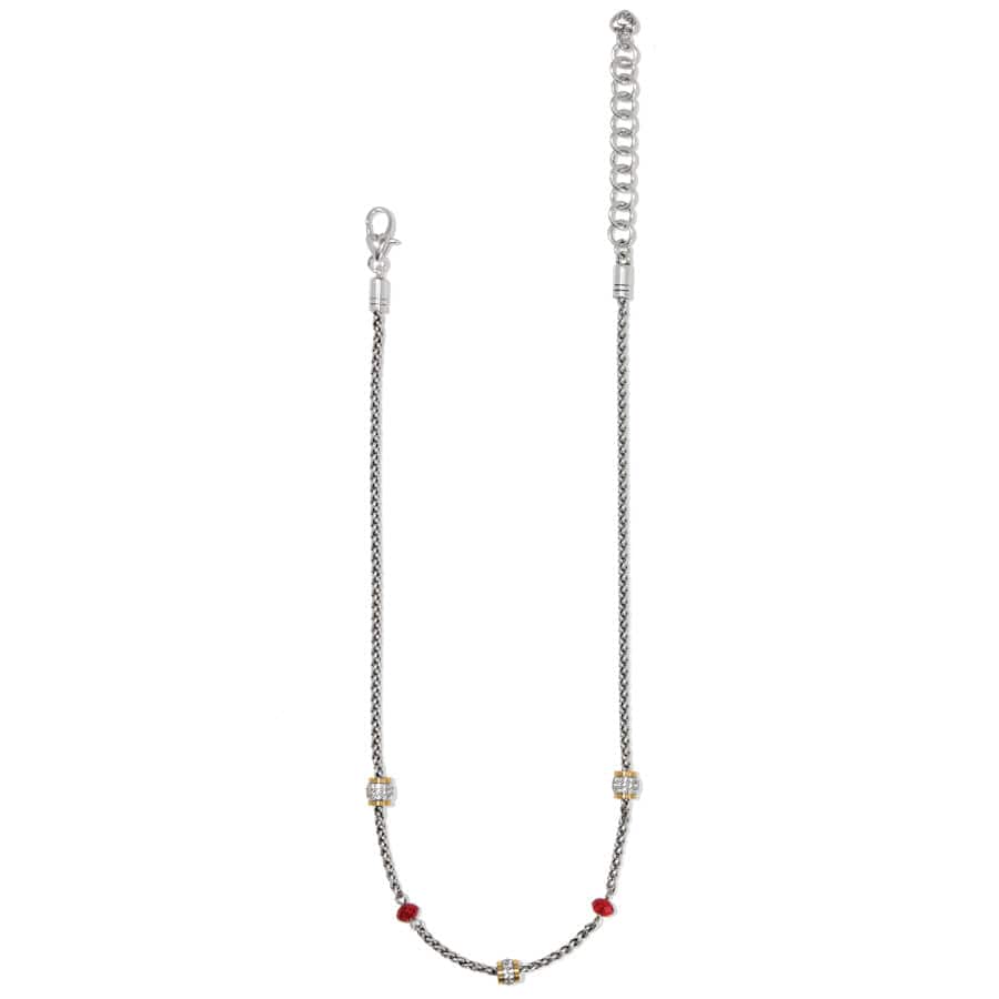 Brighton Meridian Red Short Necklace – Silver & Red - Juli's Wearable Art