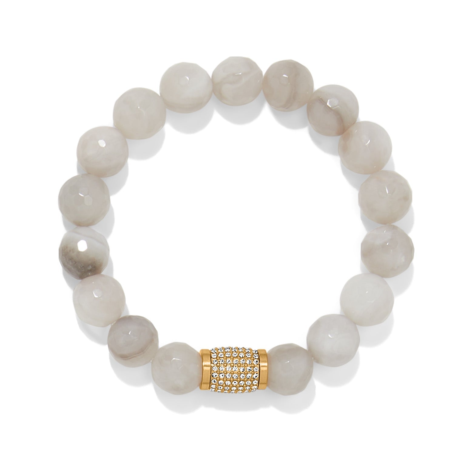 Brighton Meridian Solis Beaded Stretch Bracelet - Cream - Juli's Wearable Art