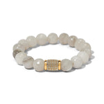 Brighton Meridian Solis Beaded Stretch Bracelet - Cream - Juli's Wearable Art