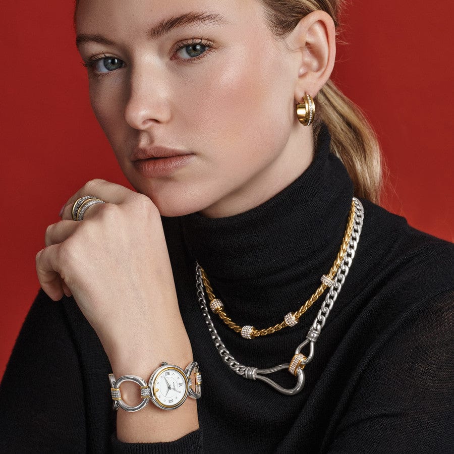 Brighton Meridian Suez Two - Tone Necklace – Silver & Gold - Juli's Wearable Art