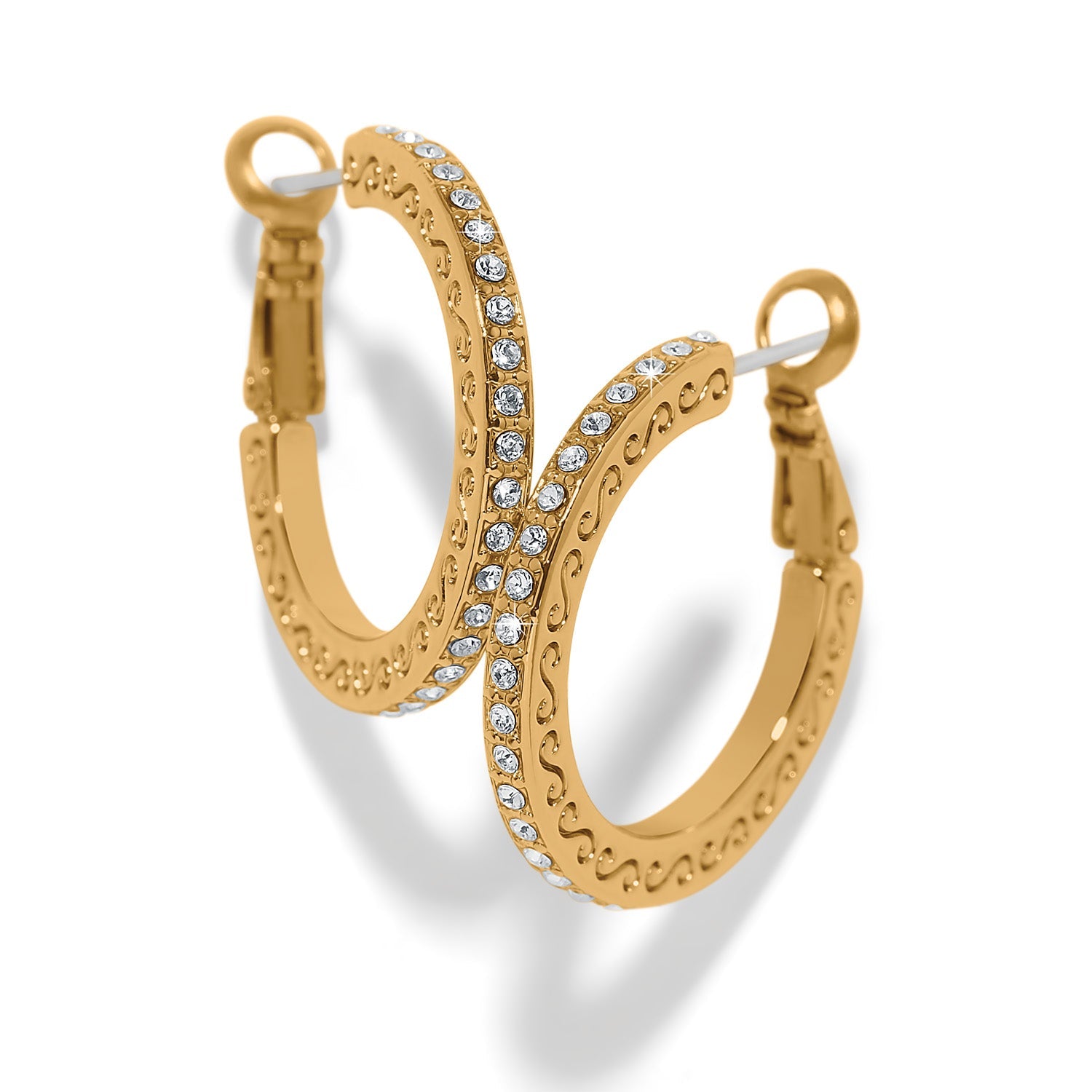 Brighton Meridian Thin Small Hoop Earrings | Gold - Juli's Wearable Art