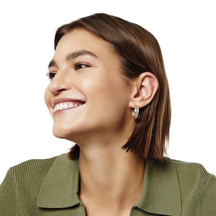 Brighton Meridian Two - Tone Hoop Earrings - Juli's Wearable Art