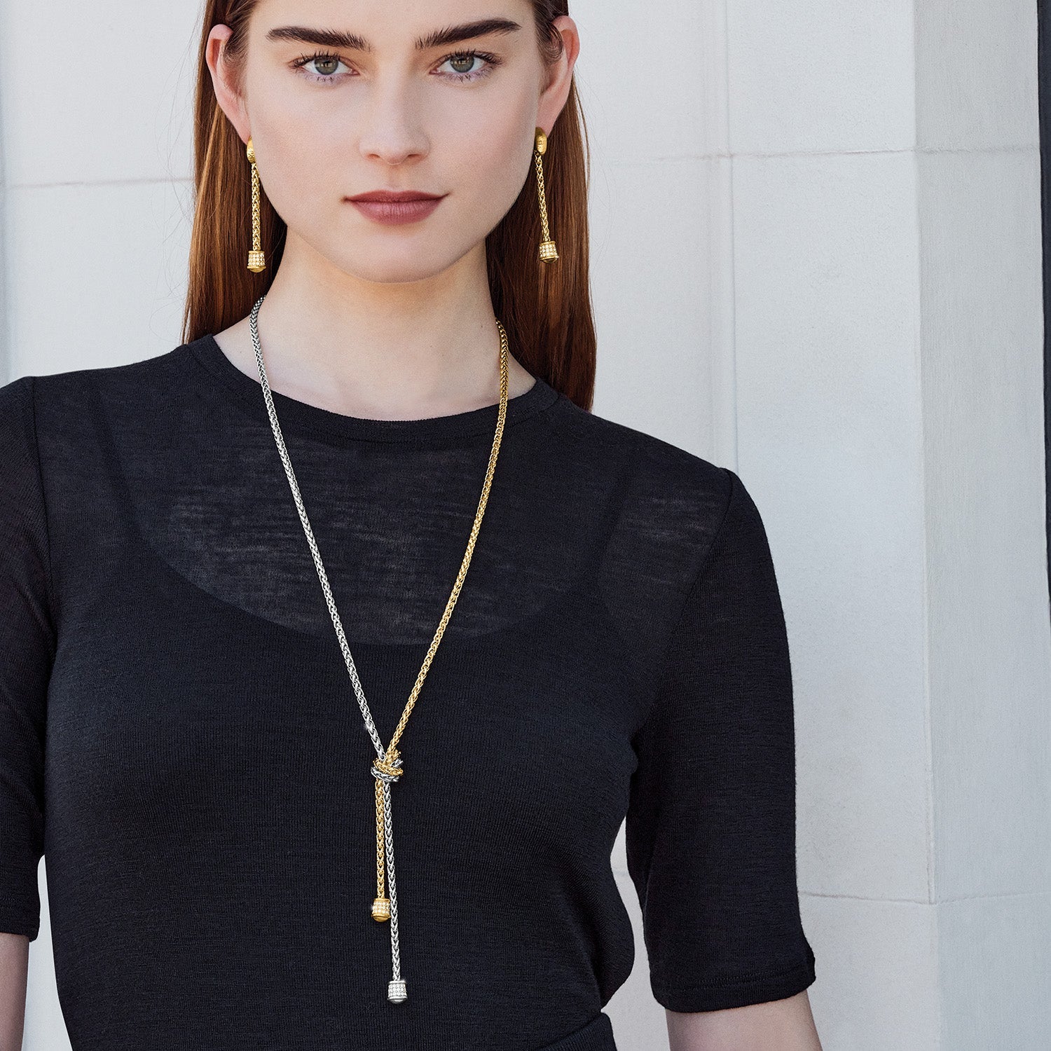 Brighton Meridian Ventus Two Tone Y Necklace - Juli's Wearable Art