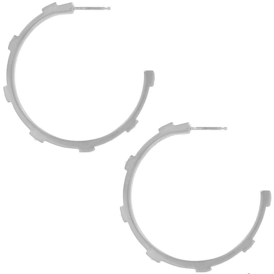 Brighton Meridian Zenith Station Hoop Earrings – Silver
