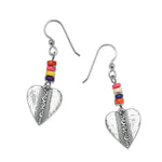 Brighton Mingle Medley Beaded Heart French Wire Earrings - Juli's Wearable Art