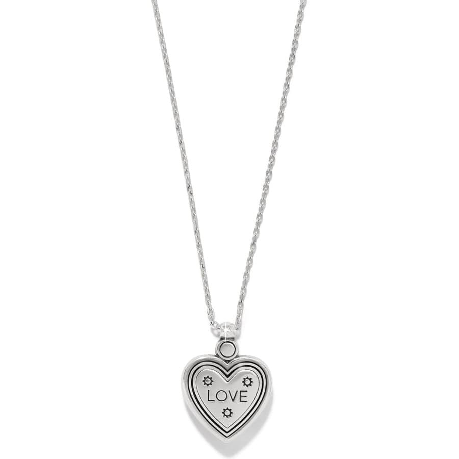 Brighton Mosaic Heart Petite Necklace – Two Tone - Juli's Wearable Art