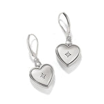 Brighton Mosaic Heart Two Tone Leverback Earrings – Silver - Gold - Juli's Wearable Art
