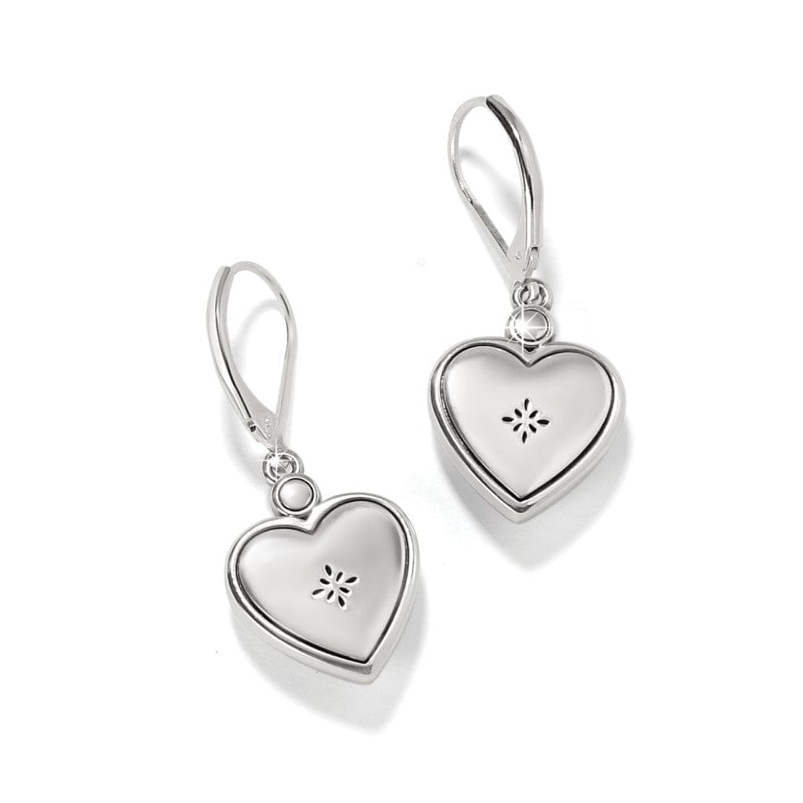 Brighton Mosaic Heart Two Tone Leverback Earrings – Silver - Gold - Juli's Wearable Art