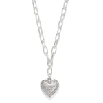Brighton Mosaic Heart Two Tone Necklace - Juli's Wearable Art