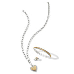 Brighton Mosaic Heart Two Tone Necklace - Juli's Wearable Art