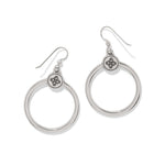 Brighton Mosaic Two Tone French Wire Hoop Earrings – Silver - Gold - Juli's Wearable Art