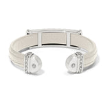 Brighton Mosaic Two Tone Leather Bar Cuff Bracelet - Juli's Wearable Art