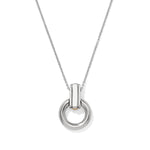 Brighton Mosaic Two Tone Link Ring Necklace - Juli's Wearable Art