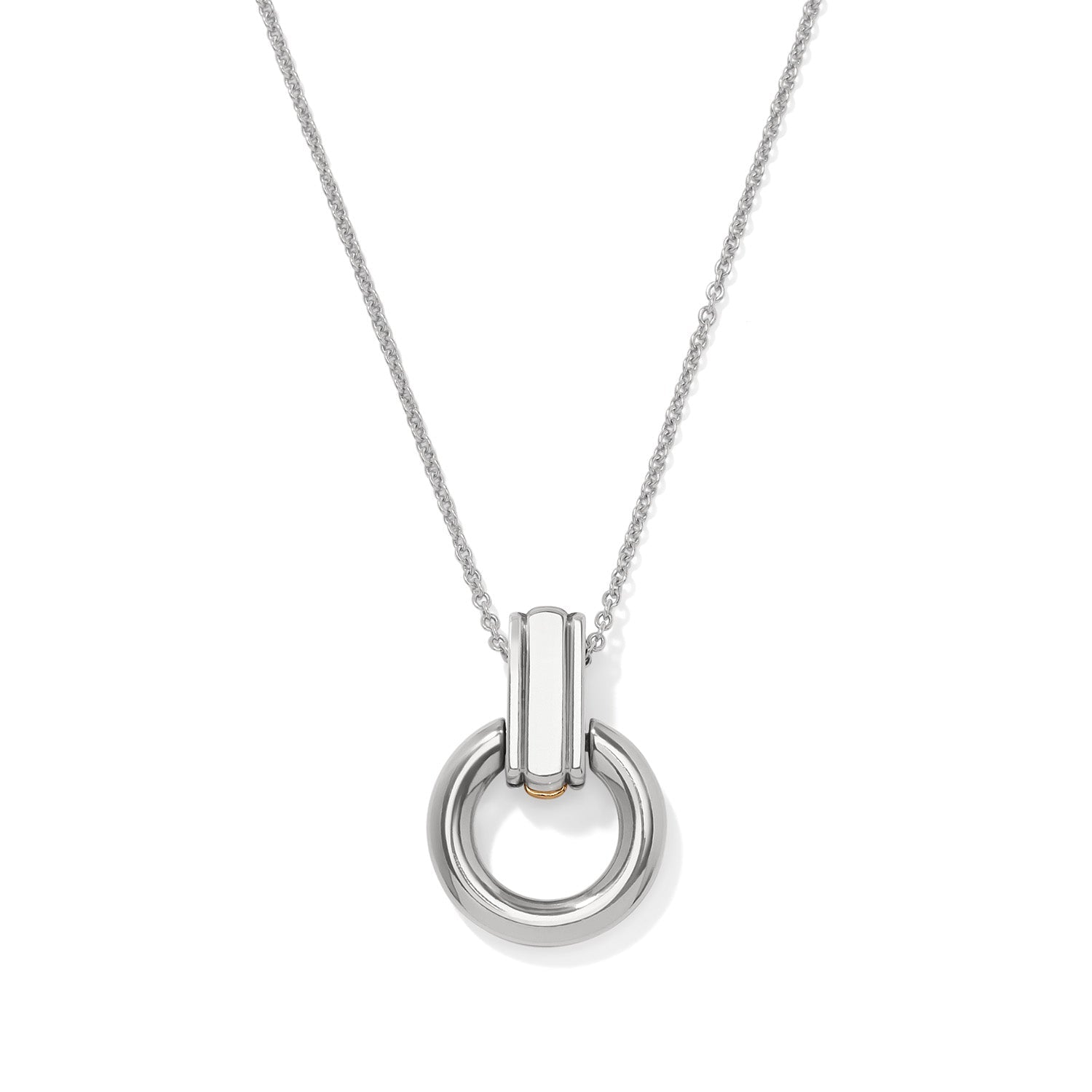 Brighton Mosaic Two Tone Link Ring Necklace