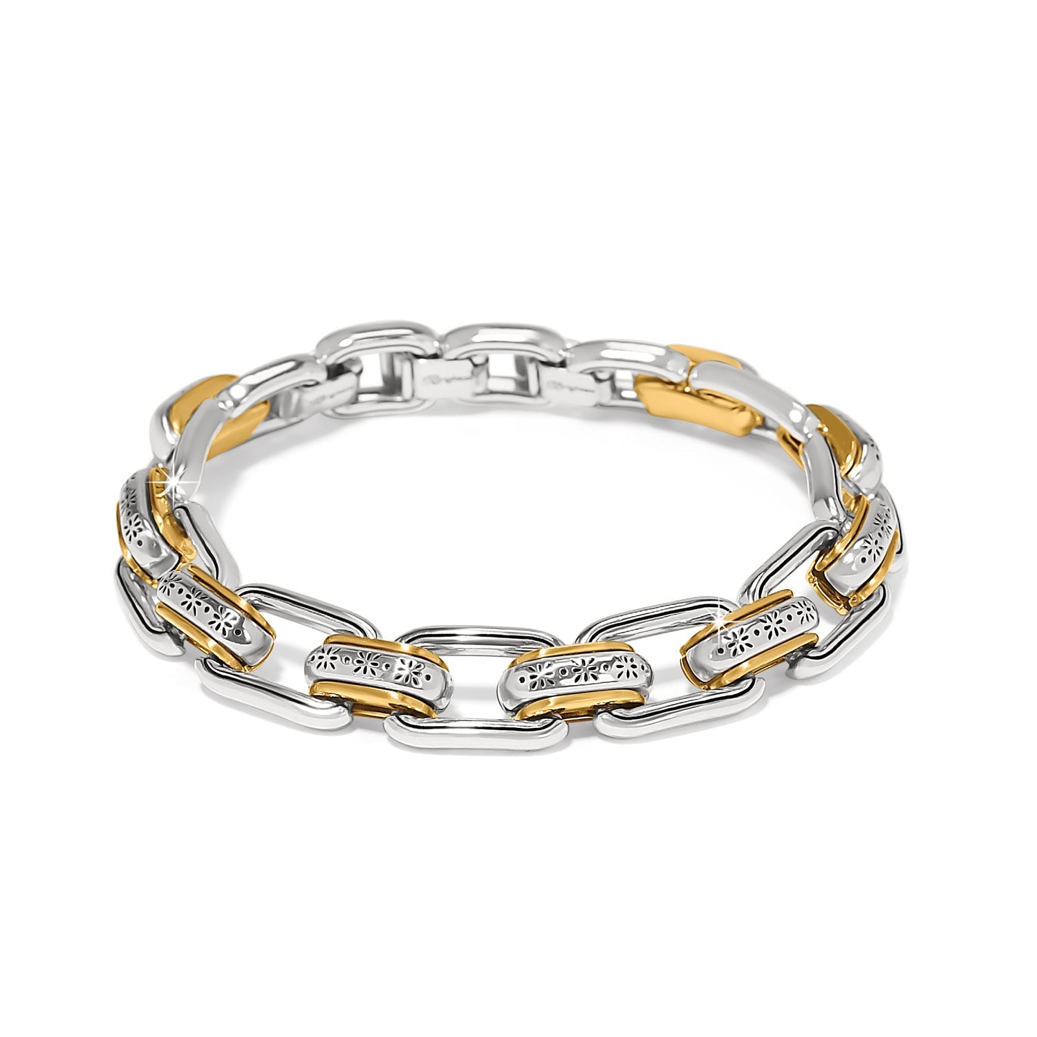 Brighton Mosaic Two Tone Links Bracelet - Juli's Wearable Art