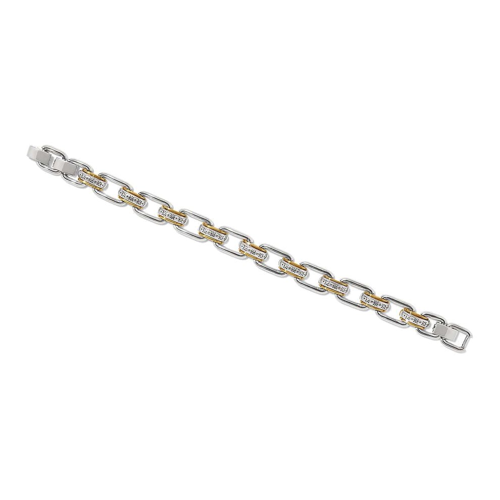 Brighton Mosaic Two Tone Links Bracelet – Silver - Gold - Juli's Wearable Art