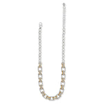 Brighton Mosaic Two Tone Links Necklace – Silver - Gold - Juli's Wearable Art
