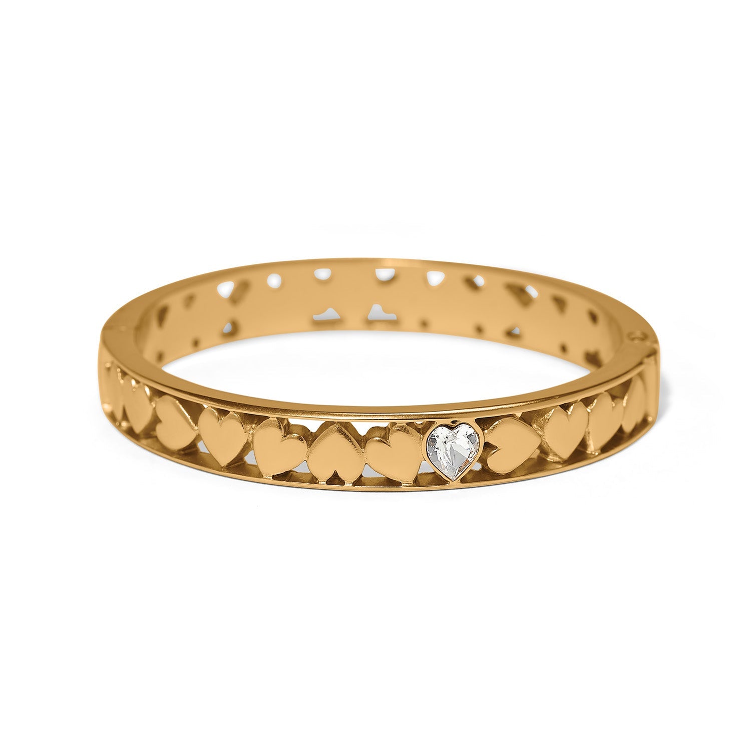 Brighton Mystery Of Love Heart Hinged Bangle - Juli's Wearable Art