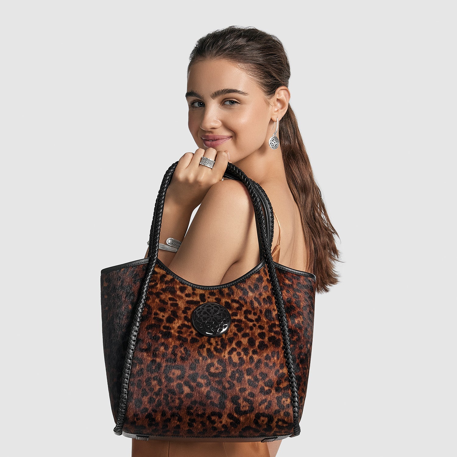 Brighton Noa Leopard Large Tote | Leopard