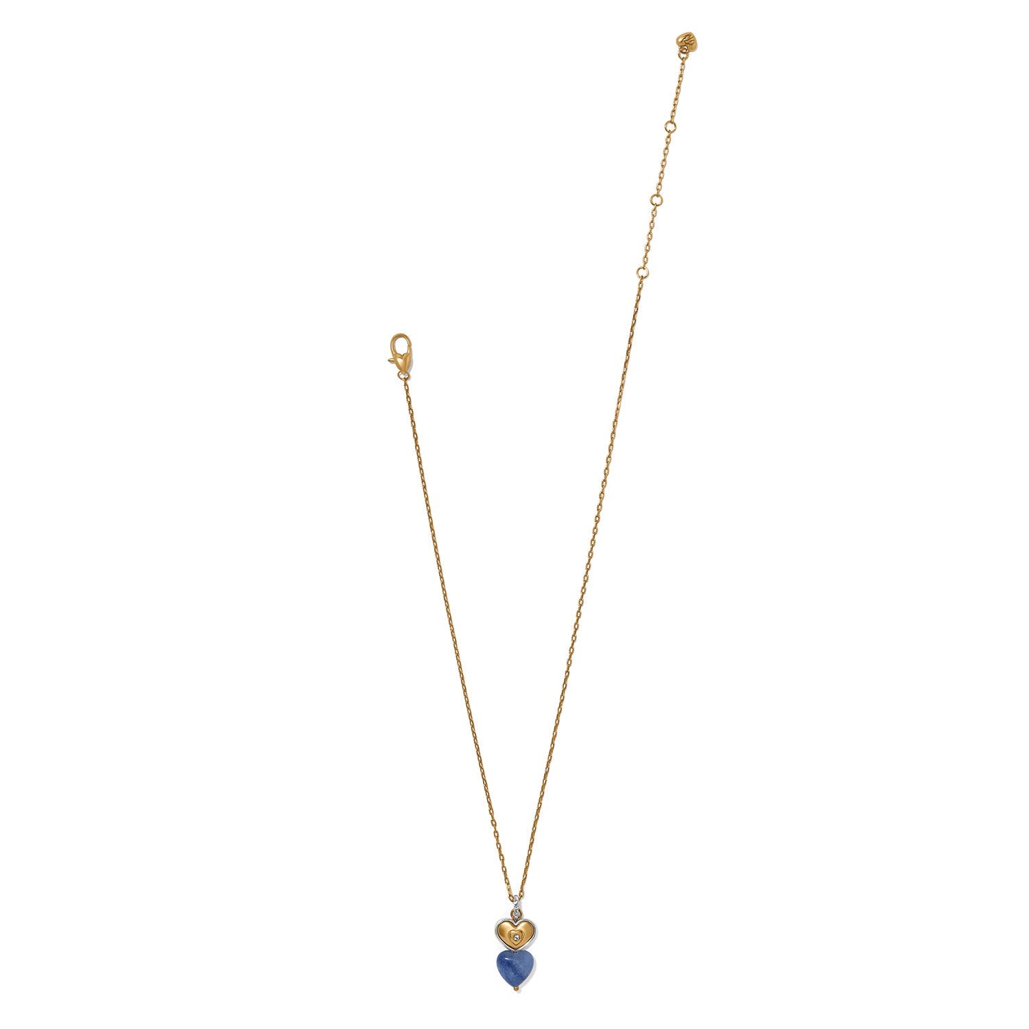 Brighton One Heart Duo Heart Petite Necklace - Juli's Wearable Art