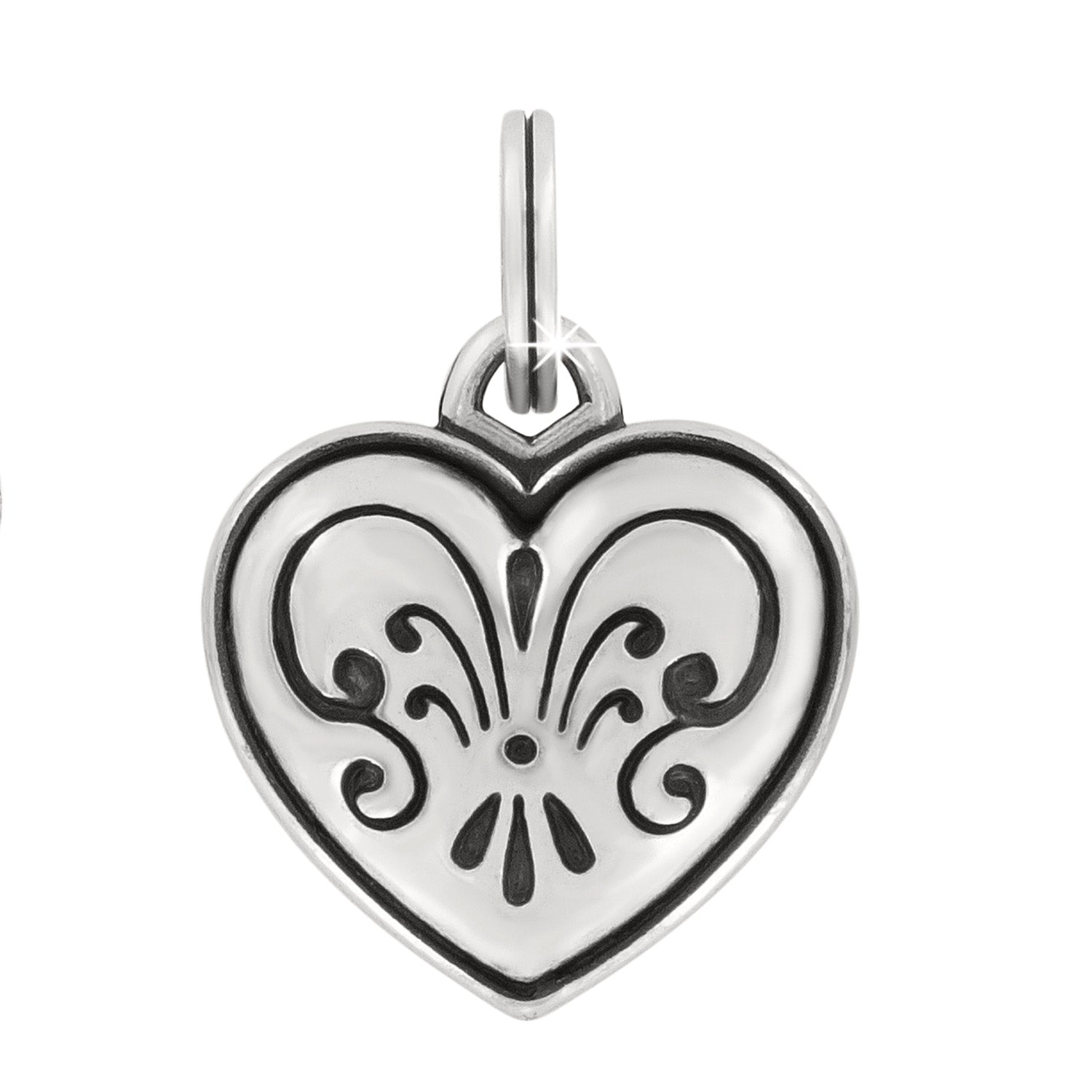 Brighton One Heart Etched Love Charm - Juli's Wearable Art