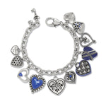Brighton One Heart Link Charm Bracelet - Juli's Wearable Art