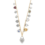 Brighton One Heart Long Necklace - Two Tone Finish - Juli's Wearable Art