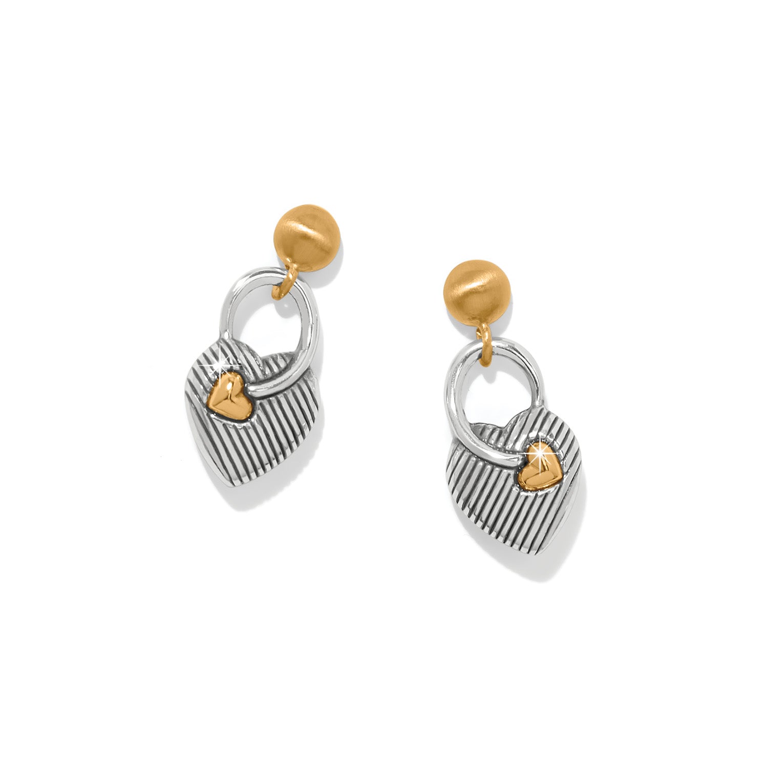 Brighton One Heart Post Drop Earrings - Juli's Wearable Art