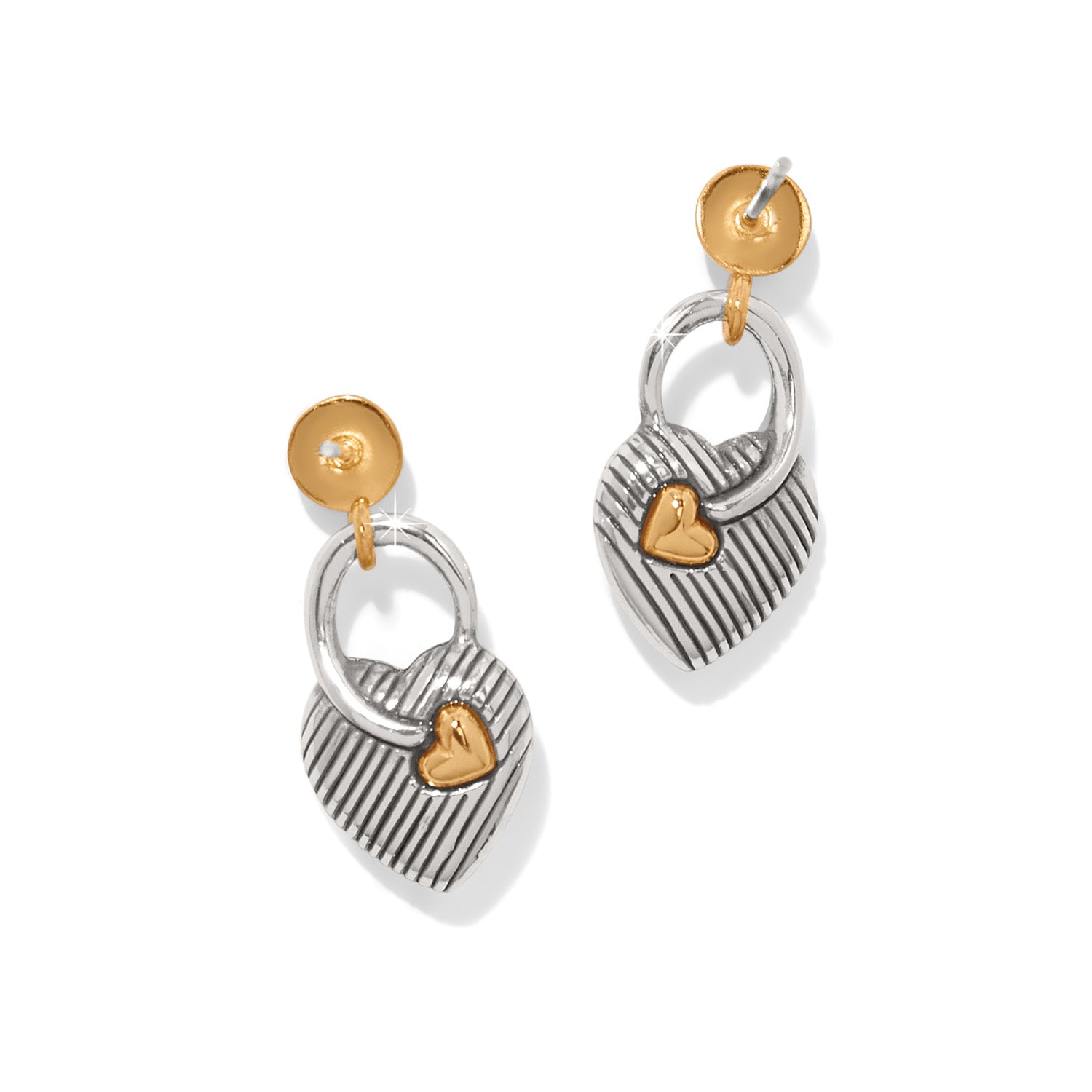 Brighton One Heart Post Drop Earrings - Juli's Wearable Art