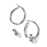 Brighton Oval Hoop Charm Earrings - Juli's Wearable Art