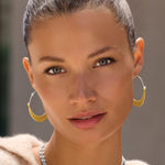 Brighton Palm Canyon Large Hoop Earrings – Gold - Juli's Wearable Art