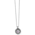 Brighton Pebble Dot Medali Petite Reversible Birthstone Necklace | June | Tanzanite - Juli's Wearable Art