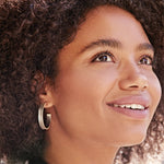 Brighton Pebble Dot Medium Hoops - Juli's Wearable Art