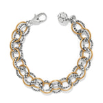 Brighton Pebble Link Two Tone Bracelet - Juli's Wearable Art