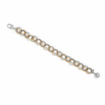 Brighton Pebble Link Two Tone Bracelet – Silver & Gold - Juli's Wearable Art