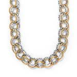 Brighton Pebble Link Two Tone Necklace - Juli's Wearable Art
