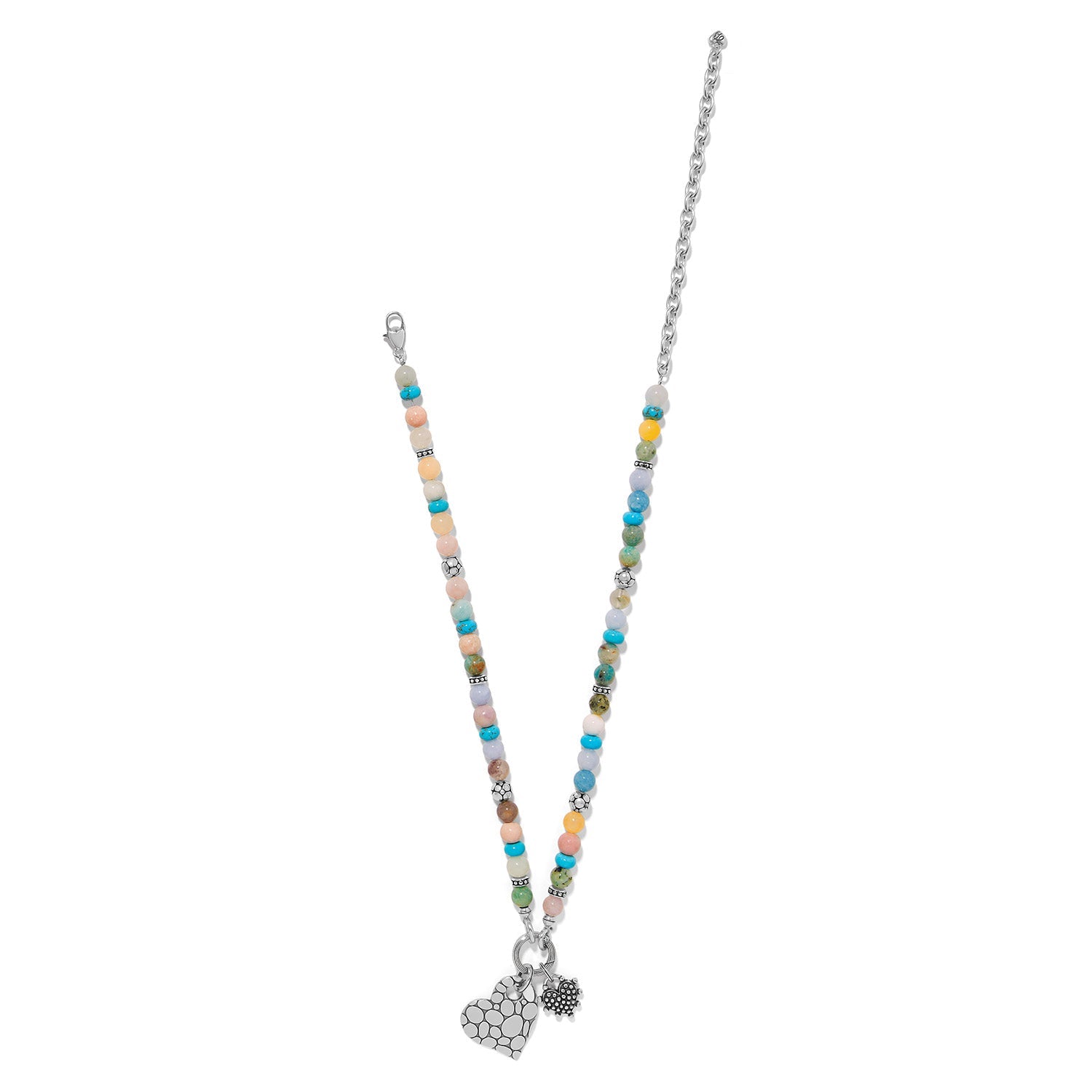 Brighton Pebble Sweet Hearts Token Charm Necklace - Juli's Wearable Art