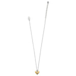 Brighton Precious Heart Two Tone Petite Necklace - Juli's Wearable Art