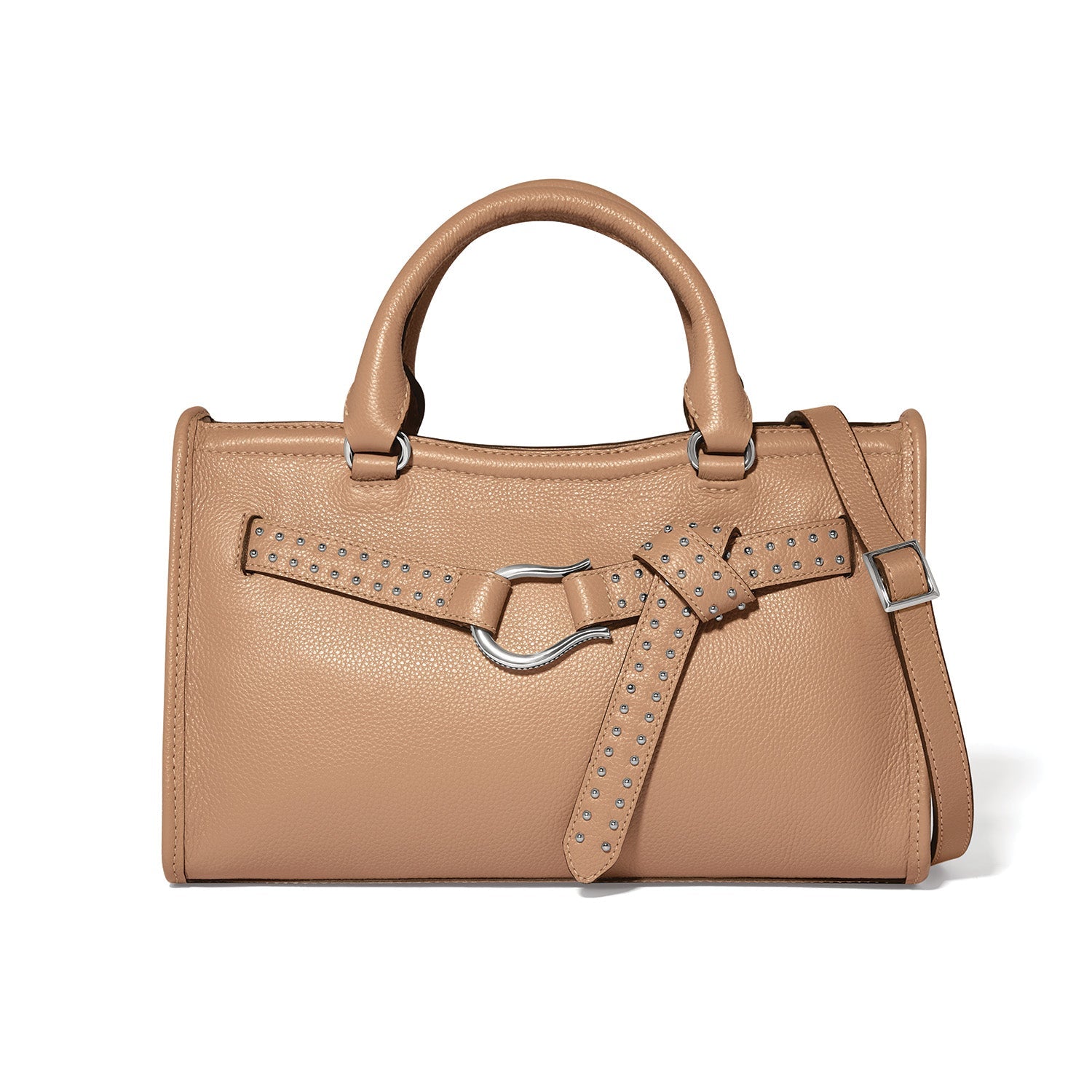 Brighton Pretty Tough Arch Crosby Satchel – Buff
